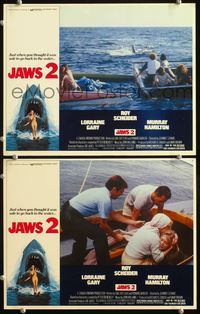 8b949 JAWS 2 2 LCs '78 Roy Scheider, Lorraine Gary, just when you thought it was safe!