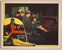 8b044 SON OF DRACULA  LC #3 R48 many people gather around girl sleeping in coffin!