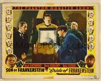 8b130 SON OF FRANKENSTEIN/BRIDE OF FRANKENSTEIN LC #6 '40s Rathbone & Lugosi take Karloff's X-ray!