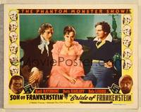 8b132 SON OF FRANKENSTEIN/BRIDE OF FRANKENSTEIN LC '40s pretty Elsa Lanchester w/Walton & Gordon!
