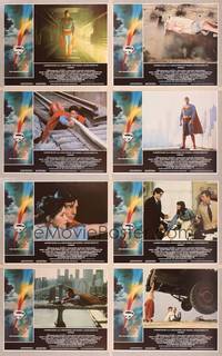 8b873 SUPERMAN 8 LCs '78 comic book hero Christopher Reeve, Gene Hackman, Margot Kidder