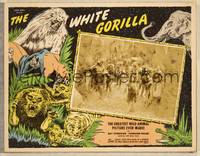 8b141 WHITE GORILLA LC '45 wacky African natives wearing animal skins, great border art!