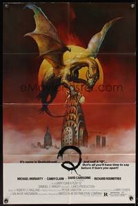 8b501 Q 1sh '82 great Boris Vallejo fantasy artwork of the winged serpent Quetzalcoatl!