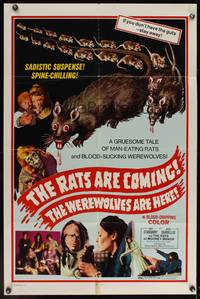 8b509 RATS ARE COMING THE WEREWOLVES ARE HERE 1sh '72 if you don't have the guts - stay away!