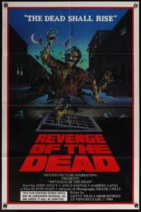 8b526 REVENGE OF THE DEAD 1sh '84 this film contains scenes which may be considered shocking!
