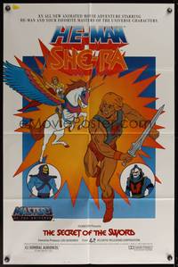 8b556 SECRET OF THE SWORD 1sh '85 Masters of the Universe, He-Man, She-Ra, Skeletor!