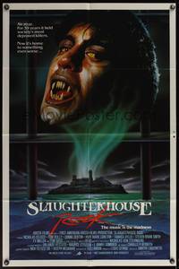 8b577 SLAUGHTERHOUSE ROCK 1sh '88 Alcatraz holds the most depraved killers, and now a vampire!