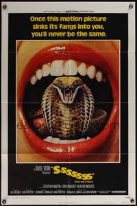 8b601 SSSSSSS 1sh '73 once this motion picture sinks its fangs into you, you'll never be the same!