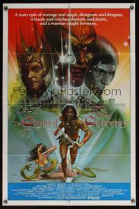 8b638 SWORD & THE SORCERER int'l 1sh '82 magic, dungeons, dragons, fantasy art by Peter Andrew J.!