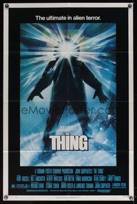 8b659 THING  1sh '82 John Carpenter, cool sci-fi horror art, the ultimate in alien terror!