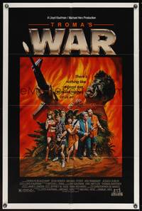 8b679 TROMA'S WAR 1sh '88 there's nothing like a good war to make heroes of us all!