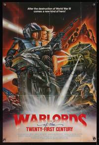 8b717 WARLORDS OF THE 21ST CENTURY 1sh '82 Michael Beck is a new kind of hero after World War III!
