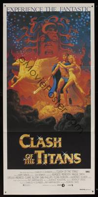 8c273 CLASH OF THE TITANS Aust daybill '81 Ray Harryhausen, fantasy art by Greg & Tim Hildebrandt!