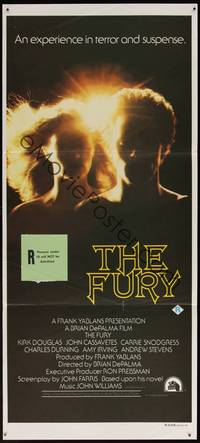8c294 FURY Aust daybill '78 Brian De Palma, Kirk Douglas, an experience in terror & suspense!