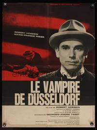 8c185 SECRET KILLER French 23x30 '65 Robert Hossein's Le Vampire de Dusseldorf!