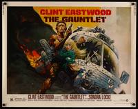 8c093 GAUNTLET 1/2sh '77 great art of Clint Eastwood & Sondra Locke by Frank Frazetta!