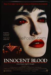8c525 INNOCENT BLOOD DS 1sh '92 sexy vampire Anne Parillaud, directed by John Landis!