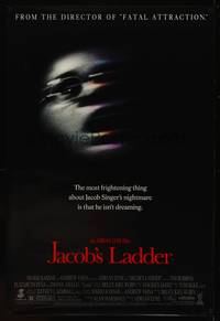 8c526 JACOB'S LADDER 1sh '90 Elizabeth Pena, Tim Robbins lives a nightmare!