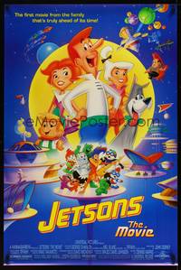 8c528 JETSONS THE MOVIE DS 1sh '90 Hanna-Barbera sci-fi family cartoon!