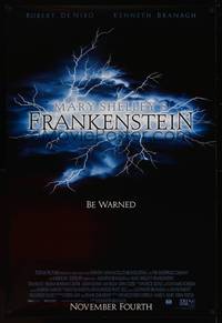 8c534 MARY SHELLEY'S FRANKENSTEIN DS advance 1sh '94 Kenneth Branagh directed, Robert De Niro!