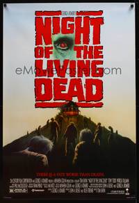8c543 NIGHT OF THE LIVING DEAD 1sh '90 Tom Savini directed, George Romero, Patricia Tallman!