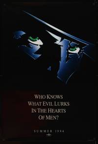 8c552 SHADOW teaser 1sh '94 Alec Baldwin knows what evil lurks in the hearts of men!