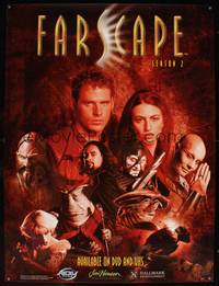 8c574 FARSCAPE 18x24 video poster '99 cool fantasy image promoting season 2 of the TV series!