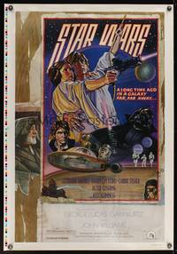 8c457 STAR WARS style D printer's test 1sh 1978 great circus poster style art by Struzan & White!