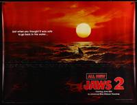 8c129 JAWS 2 subway poster '78 classic 'just when you thought it was safe' teaser image!