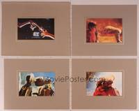 8d225 E.T. THE EXTRA TERRESTRIAL special set of 3 color stills in portfolio '82 Steven Spielberg