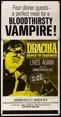8d051 DRACULA PRINCE OF DARKNESS 3sh '66 bloodthirsty vampire Christopher Lee!