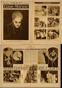 8d112 CINE-MIROIR APRIL 16, 1927 French movie magazine '27 Brigitte Helm in Metropolis + Napoleon!