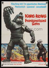 8d154 KING KONG ESCAPES German '70 Kingukongu no Gyakushu, Toho, Ishiro Honda, robot monkey!