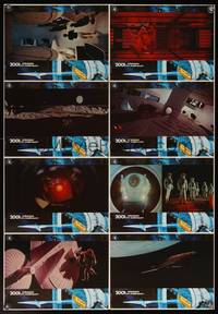 8d123 2001: A SPACE ODYSSEY German LC poster R80s Stanley Kubrick, border art by Bob McCall!