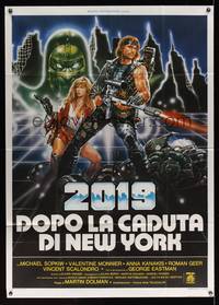 8d093 AFTER THE FALL OF NEW YORK Italian 1p '84 mankind will prevail if it can survive 2019!