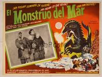 8d083 BEAST FROM 20,000 FATHOMS Mexican LC '53 Ray Bradbury, cool art of giant monster!