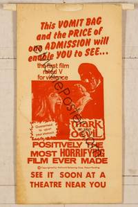 8d187 MARK OF THE DEVIL promo vomit bag '70 this movie is guaranteed to upset your stomach!