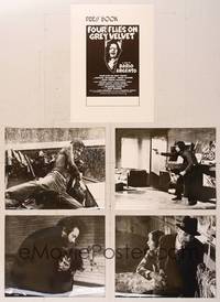 8d120 FOUR FLIES ON GREY VELVET Dutch presskit '71 Dario Argento's 4 Mosche di Velluto Grigio!
