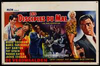 8e119 BEAT GENERATION Belgian '59 sexy Mamie Van Doren, Ray Danton, Louis Armstrong plays trumpet!