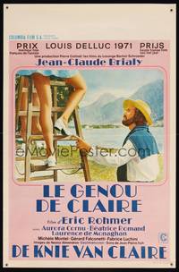 8e134 CLAIRE'S KNEE Belgian '71 Eric Rohmer's Le Genou de Claire, Jean-Claude Brialy, sexy legs!