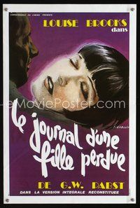 8e143 DIARY OF A LOST GIRL French R80s G.W. Papst directed, Gaborit art of pretty Louise Brooks!