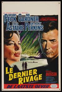 8e201 ON THE BEACH Belgian '59 Gregory Peck, Ava Gardner, Fred Astaire & Anthony Perkins!