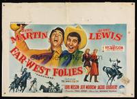 8e207 PARDNERS Belgian '56 great image of wacky cowboys Jerry Lewis & Dean Martin!