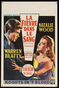 8e231 SPLENDOR IN THE GRASS Belgian '61 Natalie Wood & Warren Beatty, directed by Elia Kazan!