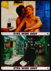 8e388 EYES WIDE SHUT 2 Italian photobustas '99 Stanley Kubrick, romantic c/u of Cruise & Kidman!