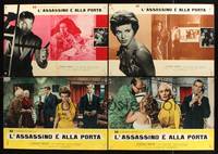 8e378 HELL IS A CITY 4 Italian photobustas '60 directed by Val Guest, Stanley Baker, Joan Crawford!