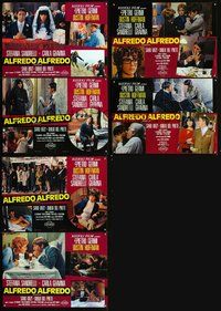 8e362 ALFREDO ALFREDO 6 Italian photobustas '73 Dustin Hoffman, Stefania Sandrelli, Carla Gravina