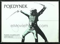 8e699 DUELLISTS Polish 26.5x37 '78 Harvey Keitel, cool Schejbal & Klimowski fencing art!