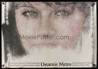 8e711 LAST METRO Polish 26x38 '80 Catherine Deneuve, Gerard Depardieu, Francois Truffaut!