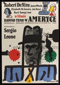 8e724 ONCE UPON A TIME IN AMERICA Polish 27x38 '86 Robert De Niro, Sergio Leone, Mlodozeniec art!